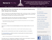 Tablet Screenshot of narrowistheway.org